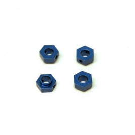 ST Racing Concepts - CNC Machined Aluminum Hex Adapters for Traxxas 4Tec 2.0 (4 pcs, Blue) - Hobby Recreation Products