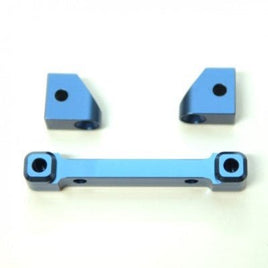 ST Racing Concepts - CNC Machined Aluminum Rear Hinge-pin Mounts (3 pcs) for Traxxas 4Tec 2.0 (Blue) - Hobby Recreation Products
