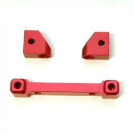 ST Racing Concepts - CNC Machined Aluminum Rear Hinge-pin Mounts (3 pcs) for Traxxas 4Tec 2.0 (Red) - Hobby Recreation Products