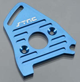 ST Racing Concepts - CNC MACHINED HEAT SINK MOTOR PLATE (BLUE) FOR SLASH 4X4 LCG, RALLY - Hobby Recreation Products