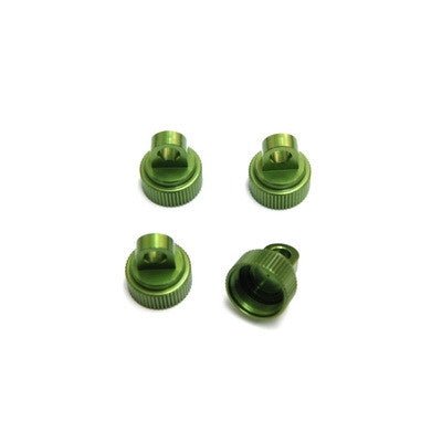 ST Racing Concepts - Green Upper Shock Caps-Traxxas CNC Machined Alum 4pc - Hobby Recreation Products
