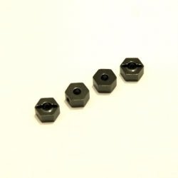ST Racing Concepts - Gun Metal CNC Machined Aluminum Hex Adapters, for Associated Enduro (4pcs) - Hobby Recreation Products