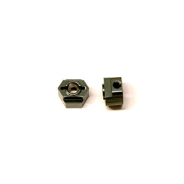 ST Racing Concepts - Gun Metal Rear Hex Adapters, for Associated DR10, CNC Machined Aluminum, 1pr - Hobby Recreation Products