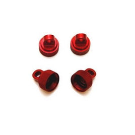 ST Racing Concepts - Red Upper Shock Caps-Traxxas CNC Machined Alum 4pc - Hobby Recreation Products